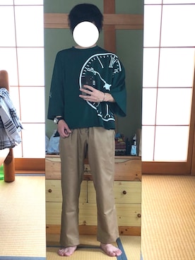 「アイテム（バングル/リストバンド）」を使った、よしきさん（メンズ・167cm・20代）の夏コーディネート