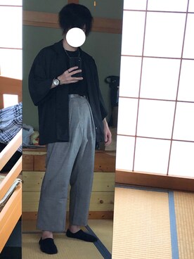 「LIDNM（リドム）のアイテム（リング）」を使った、よしきさん（メンズ・167cm）の夏コーディネート