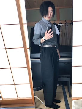「アイテム（バングル/リストバンド）」を使った、よしきさん（メンズ・167cm・20代）の春コーディネート