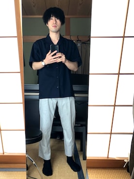 「アイテム（バングル/リストバンド）」を使った、よしきさん（メンズ・167cm・20代）の夏コーディネート