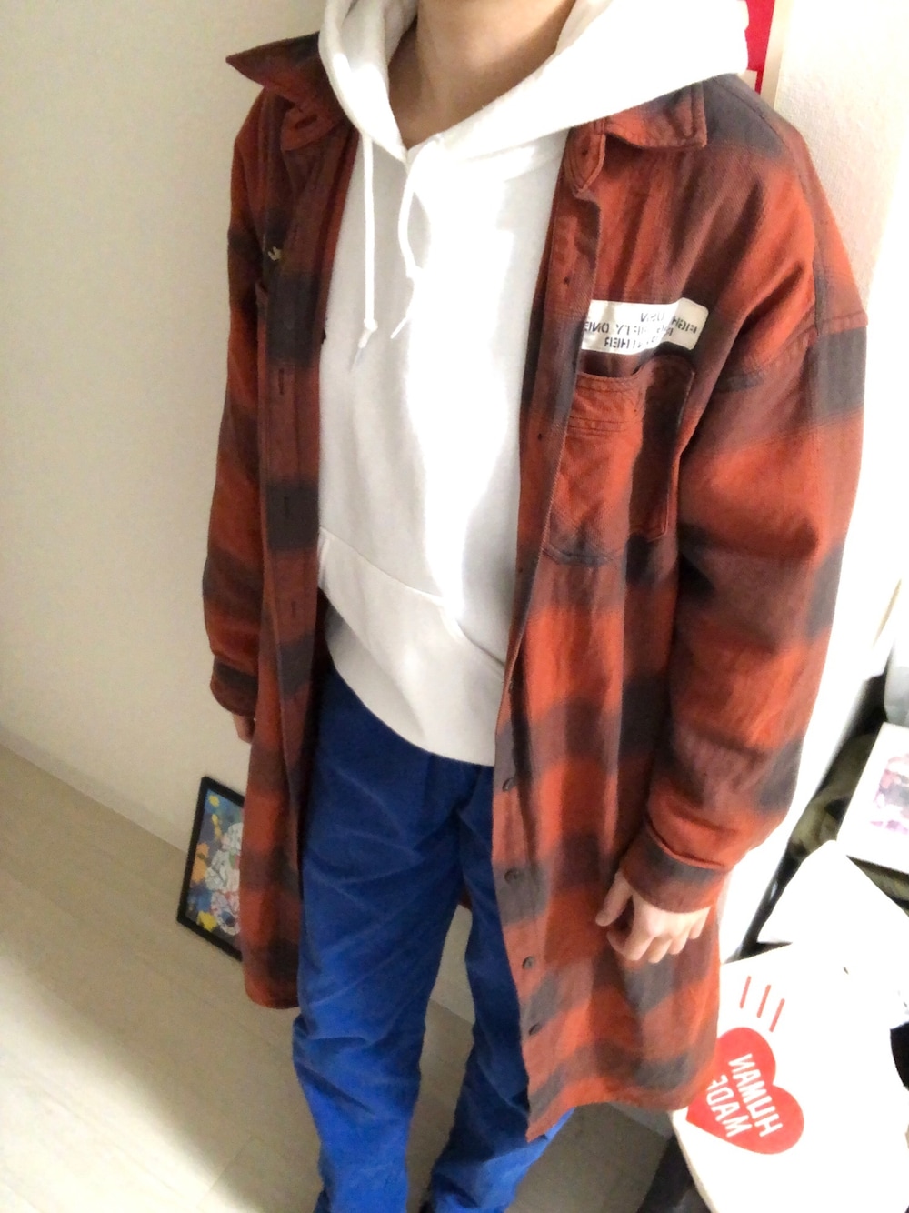 「FTX、LGBT」｜「AVIREXのアイテム（ジャケット/アウター、オレンジ系）」を使った、lonewolf- FTXさん（レディース・161cm）の冬コーディネートの1枚目の写真