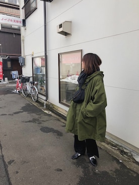 「2018マイベストコーデ」｜「アイテム（スリッポン）」を使った、なめちゃさん（レディース・158cm）の冬コーディネート