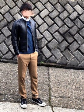 あつげんさん（メンズ・172cm）の冬コーディネート