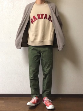 あつげんさん（メンズ・172cm）の春コーディネート