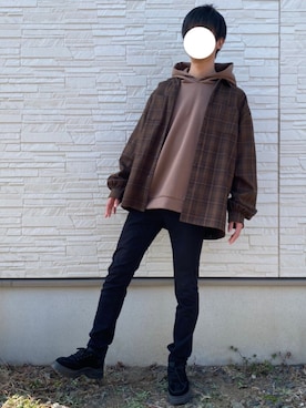 「ADRER」｜やぎさん（メンズ・180cm）の冬コーディネート