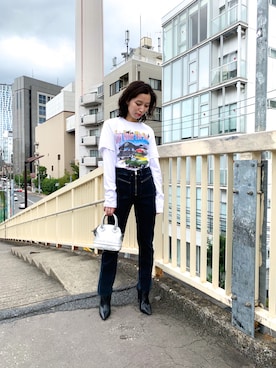 Hisako Tanakaさん（レディース・158cm）の秋コーディネート