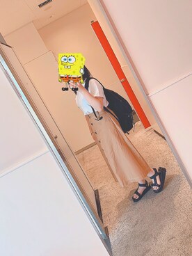 「apres jour（アプレジュール）のアイテム（サンダル）」を使った、せりかさん（レディース・155cm）の夏コーディネート