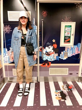 「NIKE(ナイキ)のアイテム(ショルダーバッグ)」を使った、bellaさん(レディース・163cm)の秋コーディネート