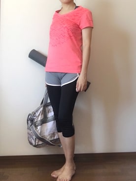 「NIKE（ナイキ）のアイテム（その他）」を使った、naoPiさん（レディース・157cm）の夏コーディネート