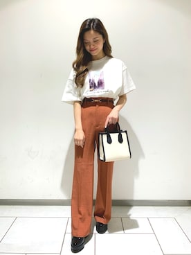 「Heather（ヘザー）のアイテム（トップス）」を使った、Sachiyoさん（レディース・154cm）の春コーディネート