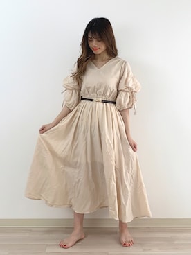 「Heather（ヘザー）のアイテム（アクセサリー）」を使った、Sachiyoさん（レディース・154cm）の春コーディネート