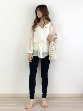 Sachiyoさん（レディース・154cm）の春コーディネート