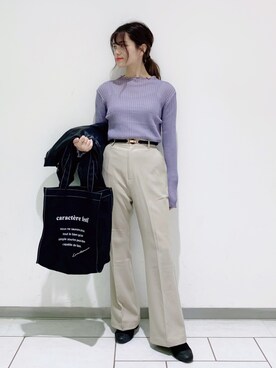 「Heather（ヘザー）のアイテム（その他アウター）」を使った、Sachiyoさん（レディース・154cm）の秋コーディネート