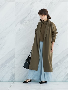 「DRESSTERIOR（ドレステリア）のアイテム（その他アウター）」を使った、DRESSTERIORさん（レディース・159cm）の秋コーディネート