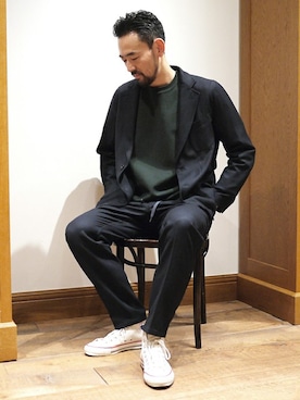 「DRESSTERIOR（ドレステリア）のアイテム（その他アウター）」を使った、DRESSTERIORさん（メンズ・183cm）の冬コーディネート