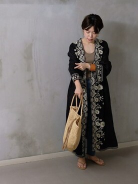「DRESSTERIOR（ドレステリア）のアイテム（その他アウター）」を使った、DRESSTERIORさん（レディース・158cm）の春コーディネート