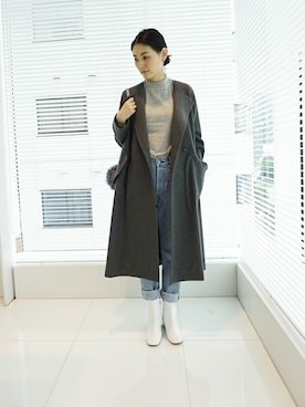 「DRESSTERIOR（ドレステリア）のアイテム（その他アウター）」を使った、DRESSTERIORさん（レディース・167cm）の秋コーディネート