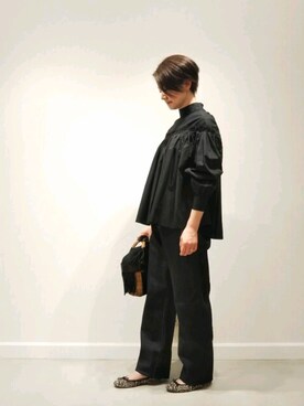 「デニムテーパード」｜DRESSTERIORさん（レディース・163cm）の夏コーディネート