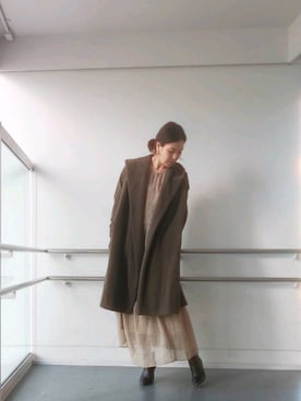 「DRESSTERIOR（ドレステリア）のアイテム（その他アウター）」を使った、DRESSTERIORさん（レディース・164cm）の秋コーディネート