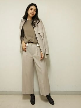 「ワントーンスタイル」｜DRESSTERIORさん（レディース・172cm）の秋コーディネート