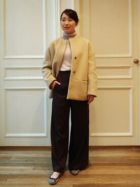 「DRESSTERIOR（ドレステリア）のアイテム（その他アウター）」を使った、DRESSTERIORさん（レディース・156cm）の秋コーディネート