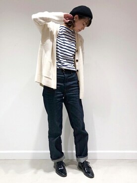 「ざっくりカーデ」｜DRESSTERIORさん（レディース・168cm）の秋コーディネート