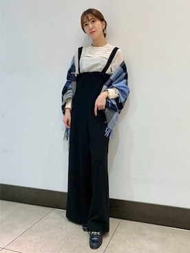 「DRESSTERIOR（ドレステリア）のアイテム（サロペット/オーバーオール）」を使った、DRESSTERIORさん（レディース・164cm）の秋コーディネート
