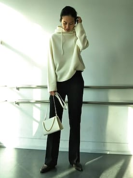 スーツパンツを使った 冬コーデ のレディース人気ファッションコーディネート Wear