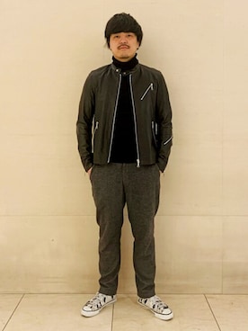 「DRESSTERIOR（ドレステリア）のアイテム（ジャケット/アウター）」を使った、DRESSTERIORさん（メンズ・178cm）の冬コーディネート