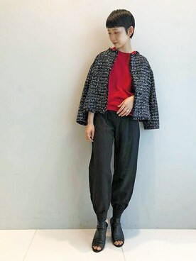 「DRESSTERIOR（ドレステリア）のアイテム（ジャケット/アウター）」を使った、DRESSTERIORさん（レディース・158cm）の春コーディネート