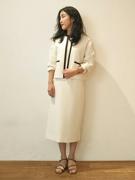 「DRESSTERIOR（ドレステリア）のアイテム（ジャケット/アウター）」を使った、DRESSTERIORさん（レディース・160cm）の春コーディネート