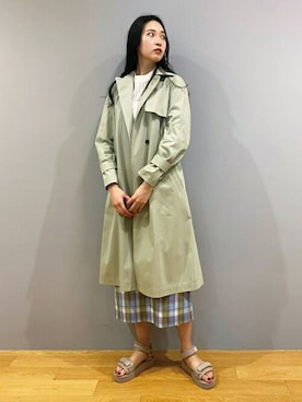 「DRESSTERIOR（ドレステリア）のアイテム（トレンチコート）」を使った、DRESSTERIORさん（レディース・172cm）の春コーディネート