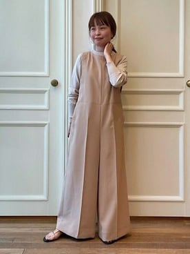 「DRESSTERIOR（ドレステリア）のアイテム（サロペット/オーバーオール）」を使った、DRESSTERIORさん（レディース・157cm）の春コーディネート