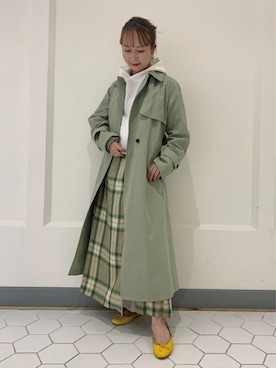 「DRESSTERIOR（ドレステリア）のアイテム（トレンチコート）」を使った、DRESSTERIORさん（レディース・154cm）の春コーディネート