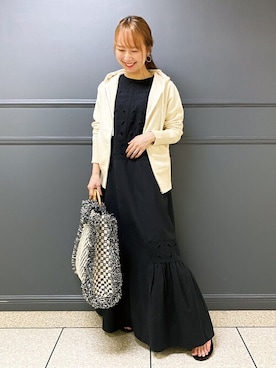 「sara mallika（サラ マリカ）のアイテム（バッグ）」を使った、DRESSTERIORさん（レディース・154cm）の春コーディネート