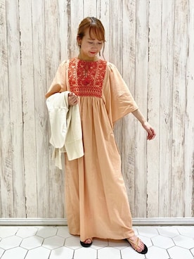 「sara mallika（サラ マリカ）のアイテム（バッグ）」を使った、DRESSTERIORさん（レディース・154cm）の春コーディネート