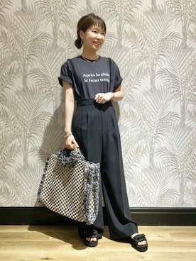 「sara mallika（サラ マリカ）のアイテム（バッグ）」を使った、DRESSTERIORさん（レディース・161cm）の春コーディネート