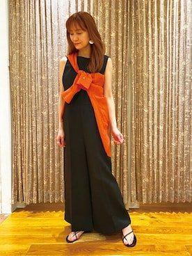 「DRESSTERIOR（ドレステリア）のアイテム（サロペット/オーバーオール）」を使った、DRESSTERIORさん（レディース・158cm）の春コーディネート