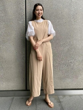 「DRESSTERIOR（ドレステリア）のアイテム（サロペット/オーバーオール）」を使った、DRESSTERIORさん（レディース・172cm）の春コーディネート