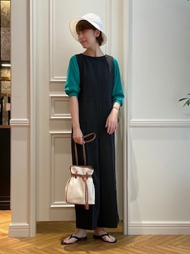 「DRESSTERIOR（ドレステリア）のアイテム（サロペット/オーバーオール）」を使った、DRESSTERIORさん（レディース・164cm）の春コーディネート