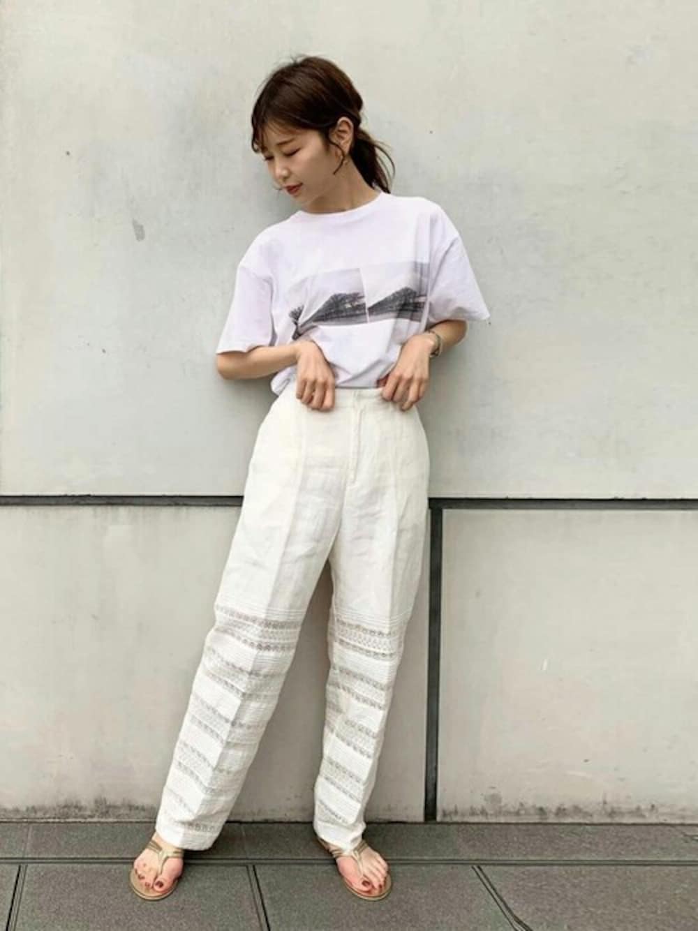 フィータ pheeta レースパンツ Christine Pheeta(フィータ)オーガニックコットン裾柄パンツ“Phoebe