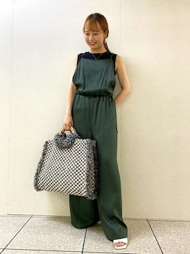 「sara mallika（サラ マリカ）のアイテム（バッグ）」を使った、DRESSTERIORさん（レディース・154cm）の夏コーディネート