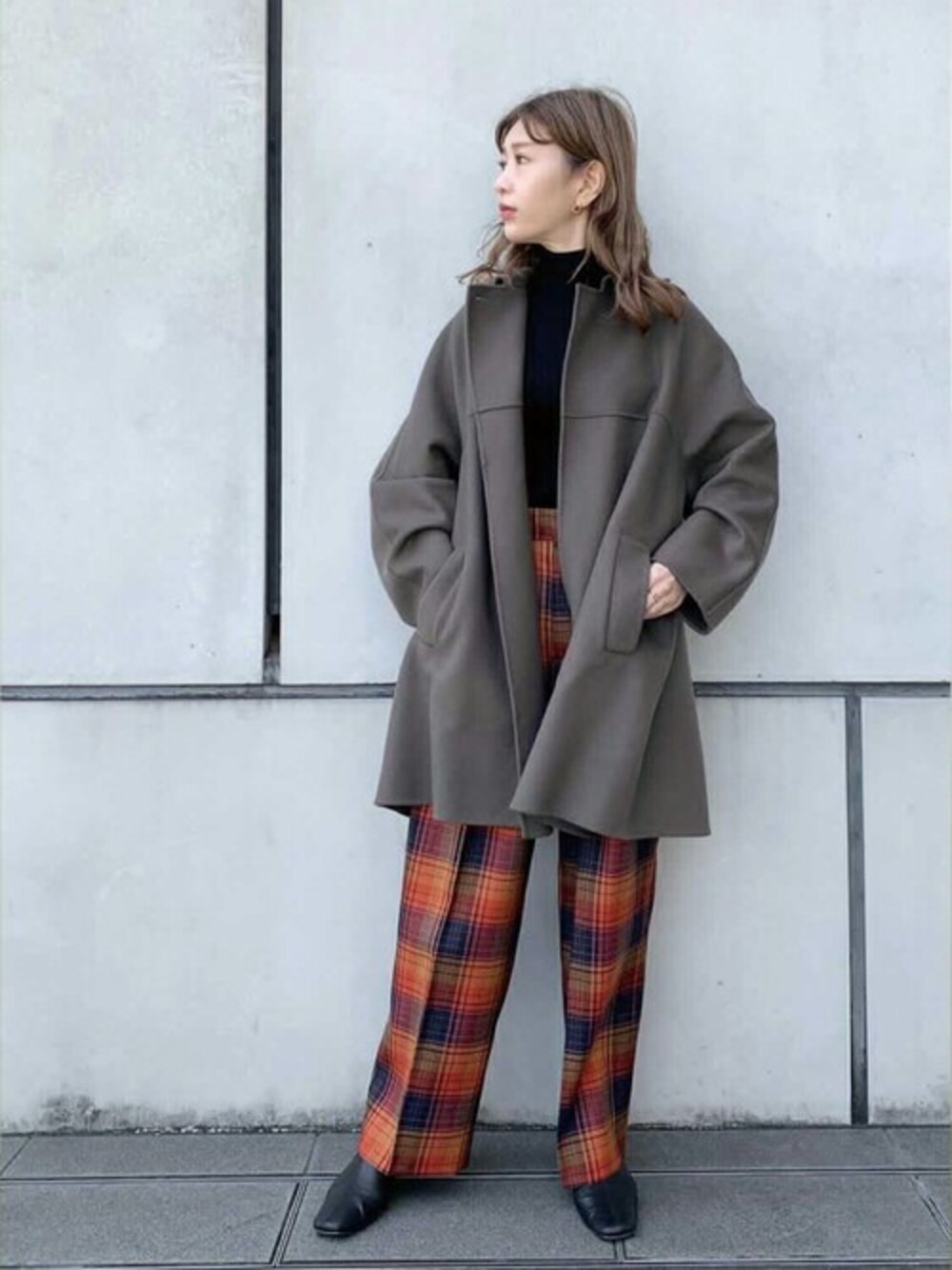 ◇【CLASSY.12月号掲載】ドルマンスリーブリバーコートを使った人気