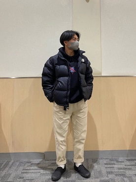 「CIAOPANIC TYPY（チャオパニックティピー）のアイテム（チノパンツ）」を使った、なべさん（メンズ・165cm）の冬コーディネート