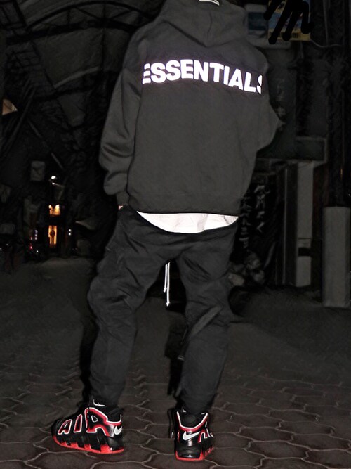 essentials reflective hoodie