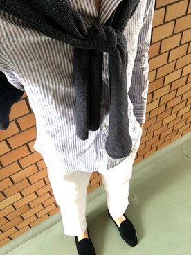 「TAKEO KIKUCHI（タケオキクチ）のアイテム（その他アウター）」を使った、たんさんさん（メンズ・175cm）の春コーディネート
