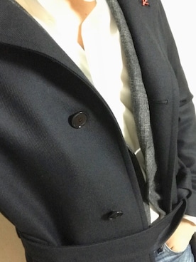 「ISAIA（イザイア）のアイテム」を使った、たんさんさん（メンズ・175cm）の秋コーディネート