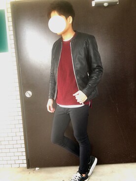 「SOYOUS（ソユーズ）のアイテム（パンツ）」を使った、KOJIさん（メンズ・178cm）の冬コーディネート
