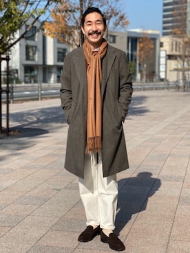 「BRONTE（ブロンテ）のアイテム」を使った、伊藤　貴広さん（メンズ・163cm）の秋コーディネート