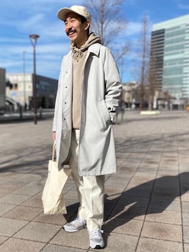 「green label relaxing（グリーンレーベルリラクシング）のアイテム（その他アウター）」を使った、伊藤　貴広さん（メンズ・163cm）の冬コーディネート